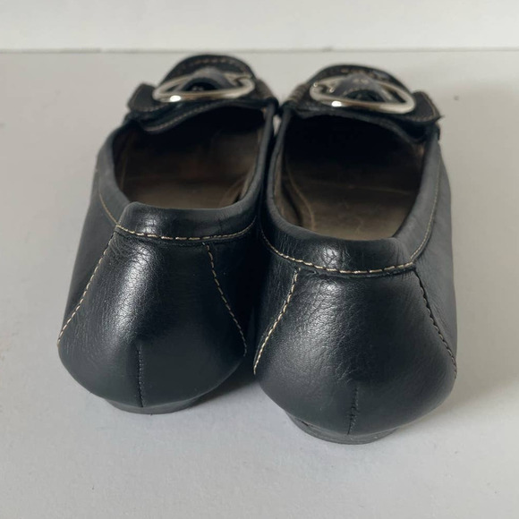 Coach Black Buckle Front Low Heel Karly Flats, Size 6 🗣 - Picture 3 of 5